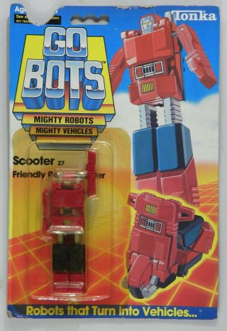 Tonka 1983 Vintage Go - Bots Gobots Scooter 27 Card