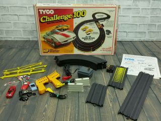 Vintage Tyco Challenge 100 Electric Racing Hp Track Track Trans Am Firebird