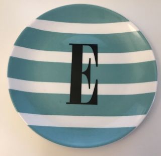 Kate Spade Monogram Initial To The Letter " E " Plate Lenox Wickford - Nib
