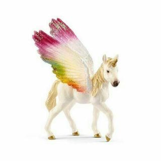 Schleich Bayala Winged Rainbow Unicorn Foal Collectible Figure
