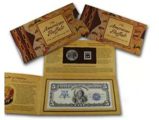 2001 American Buffalo Coin And Currency Set Commemorative In Mailer