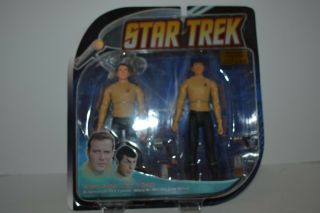 Diamond Select Star Trek Pilot Episode Capt James T Kirk Spock Set 2010 Moc