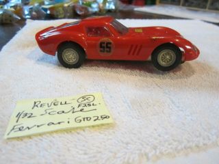 Vintage Revell 1/32 Scale Ferrari 250 Gto Slot Car Red (see Pictures)