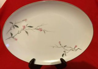 Fine China Of Japan Cherry Blossom Oval Platter (12 1/4 In.  By 9 3/8 In. )