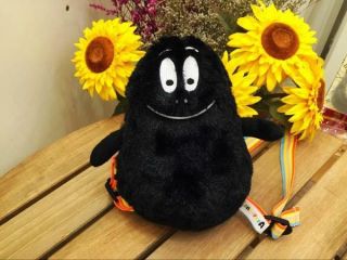 Barbapapa Barbamama Black Shoulder Bag Backpack Stuffed Plush Toy For Baby