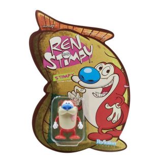 Ren & Stimpy Reaction Stimpy Figure Nickelodeon 90s Cartoon Super7 7gbwzk1