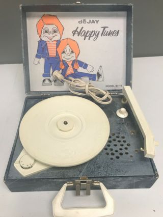 Vintage De Jay Happy Tunes Model Sp - 11 Record Player