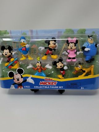 Disney Junior Mickey Mouse Collectible Figure Set Pals 8 Figures Shippi