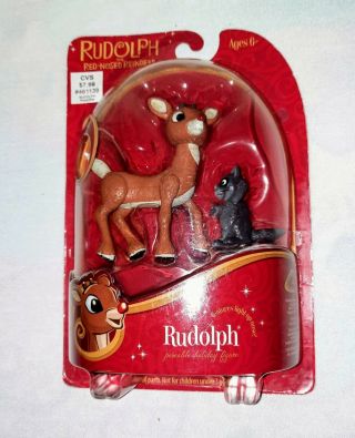 2008 Rudolph The Red Nosed Reindeer Figure Cvs Forever Fun Lights Up