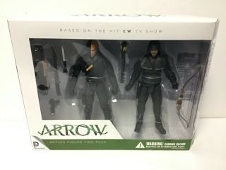 Dc Collectibles Green Arrow Oliver Queen Deathstroke 2 Pack Cw Tv Show