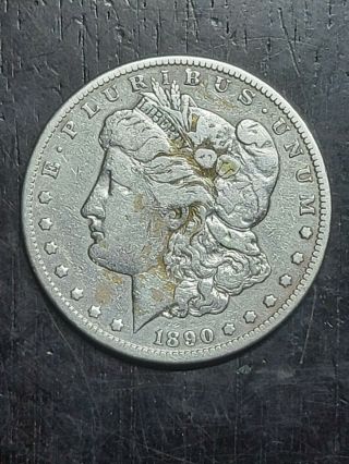Looking 1890 Cc Morgan Silver Dollar - Us Coins
