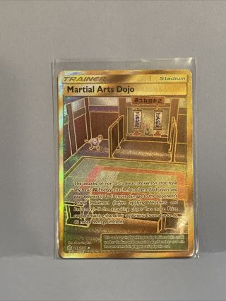 Martial Arts Dojo Secret Rare Pokemon Card 268/236 Nm Cosmic Eclipse