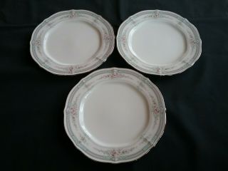Set Of 3 Noritake Rothschild 7293 Ivory China 7 " Bread & Butter Plates