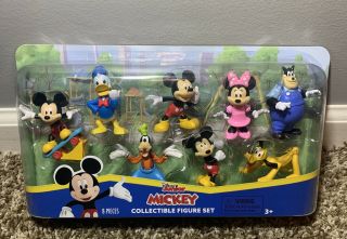 Disney Junior Collectible Figure Set Mickey Mouse 8 Piece.