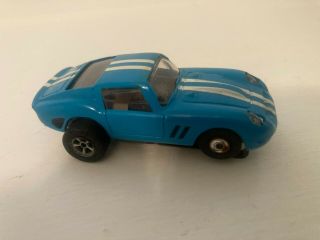 Vintage Aurora Blue Ferrari T Jet Ho Slot Car