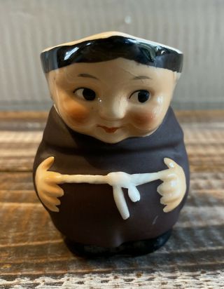 Vintage Goebel Friar Tuck Monk Creamer S 141/2 West Germany Small Pitcher 2.  625 "