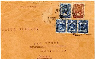 Venezuela - Colombia - Scadta Consular 90c Cover 1923 - Sc Clv38 - $$$$ Rrrr