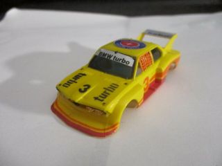 Aurora Afx Yellow Bmw 320 Ho Scale Slot Car Body