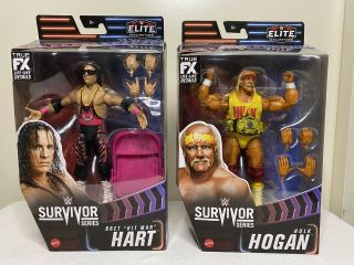 Wwe Elite Survivor Series 2021 Hulk Hogan Brett Hart Action Figures