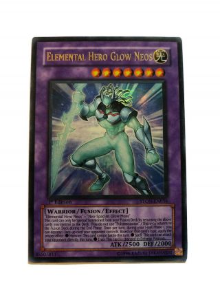 Elemental Hero Glow Neos,  1st Edition,  Ston - En036,  Lightly - Moderately Played