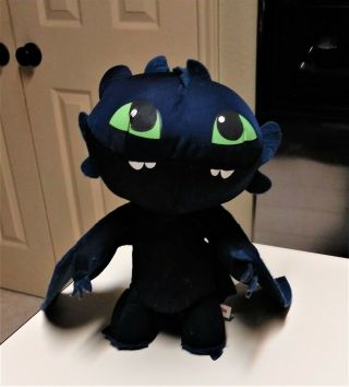 Dreamworks Toy Factory How To Train Your Dragon 2 Toothless Night Fury Plush 9 "