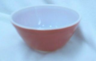 Vintage Pyrex Red Primary Color Mixing Bowl 402 Nesting Bowl 1.  5 Qt.  7 1/4 " Usa