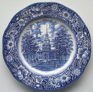 Staffordshire Liberty Blue 9.  75 " Dinner Plate 