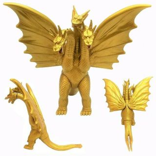Godzilla King Of The Monster Ghidorah Gidora 3 Head Gold Dragon 7 " Action Figure