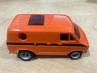 Aurora Afx Orange Van Ho Scale Slot Car