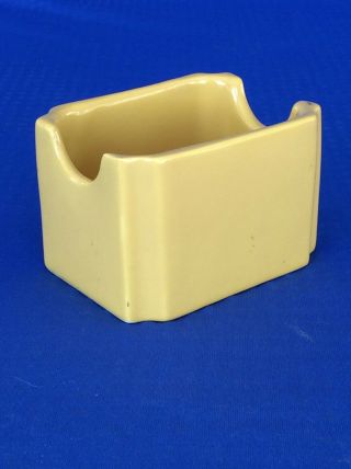 Vintage Hall 716 Sugar Packet Holder Mustard Yellow Dining Accent Decor