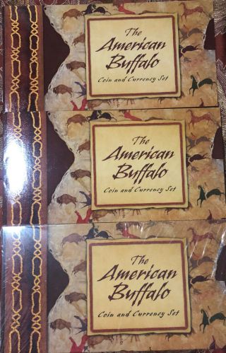 2001 American Buffalo Coin And Currency Set Commemorative And
