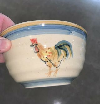 Two Gibson Royal Rooster 6 " Round Mixing Soup Cereal Bowls