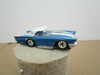 Vintage Tyco Fordthunderbird Slot Car Ho Scale Blue Afx