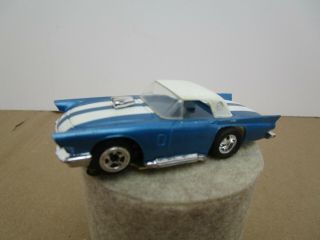 Vintage Tyco FordThunderbird Slot Car HO Scale Blue AFX 2