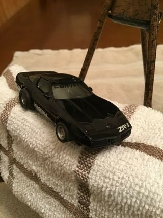 Tyco Ho Scale Slot Car Black Corvette Zr - 1