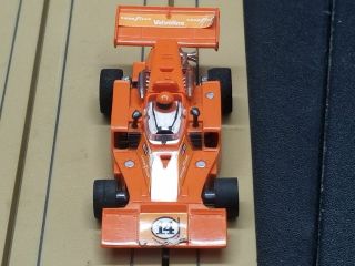 Aurora Afx G - Plus Ho Scale Slot Car A.  J Foyt Gilmore 14 F1 Indy Special Orange
