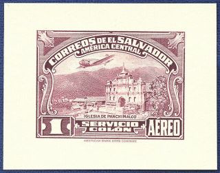 American Bank Note Co.  Engraving: El Salvador Central America