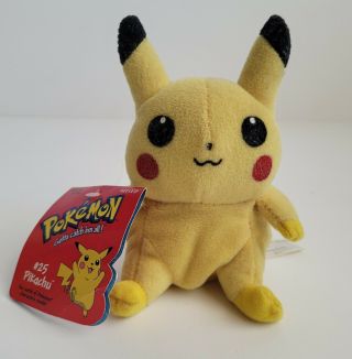 1998 Hasbro Nintendo Pokemon Pikachu Beanie Plush With Tag