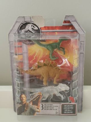 Jurassic World Fallen Kingdom Mini Action Dinos 3 - Pack Exclusive Clear Indominus