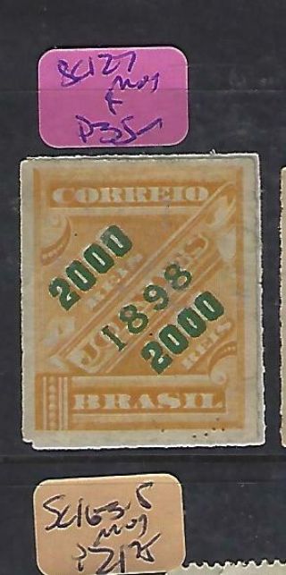 Brazil (p1310b) Newspaper Stamp 2000r Revalue Sc 127 Mog