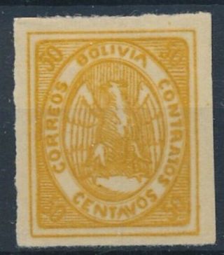 [36086] Bolivia 1867/68 Condor Good Classical Stamp Very Fine Mh
