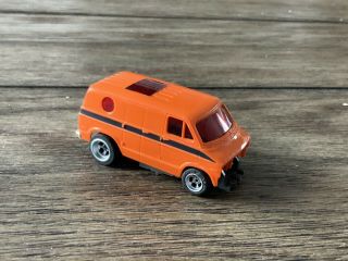 Aurora Afx Orange Van Ho Scale Slot Car Magnetronics - Missing Bumper -