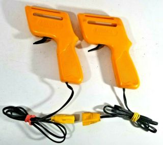 (2) Aurora Afx Russkit 60 Ohm Slot Car Hand Controller Variable Speed Quikee Plug