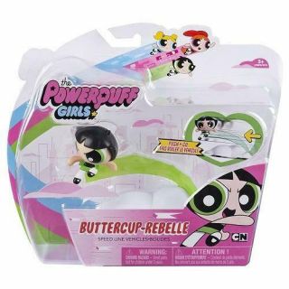 The Powerpuff Girls Buttercup Rebelle Speed Line Vehicle Toy Doll
