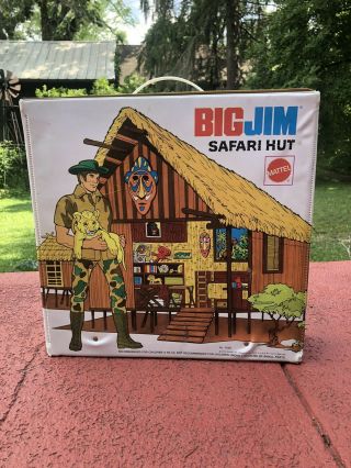 Vintage Toy Big Jim Safari Hut By Mattel 1974 Action Figure