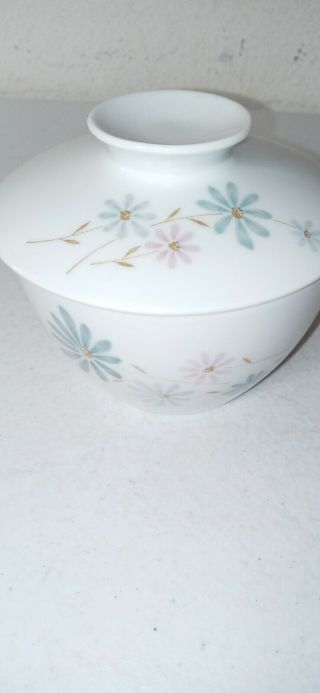 Noritake Cook’n Serve Japan China April 4 1/4 X 4” Porcelain Covered Sugar Bowl