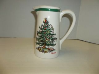 Spode Christmas Tree Teleflora Gift Pitcher / Carafe For Milk Juice Water 32oz.