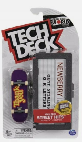 ✅tech Deck Street Hits Thank You Skate Fingerboard Obstacle Le Sep 2020