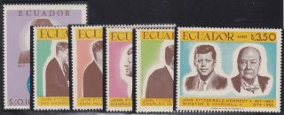 Ecuador - 1967 - Sc 764 - 64e - Nh - Complete Set