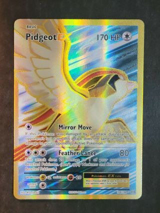 Pidgeot Ex 104/108 Full Art Ultra Rare Pokémon Xy Evolutions - Nm/m Tcg